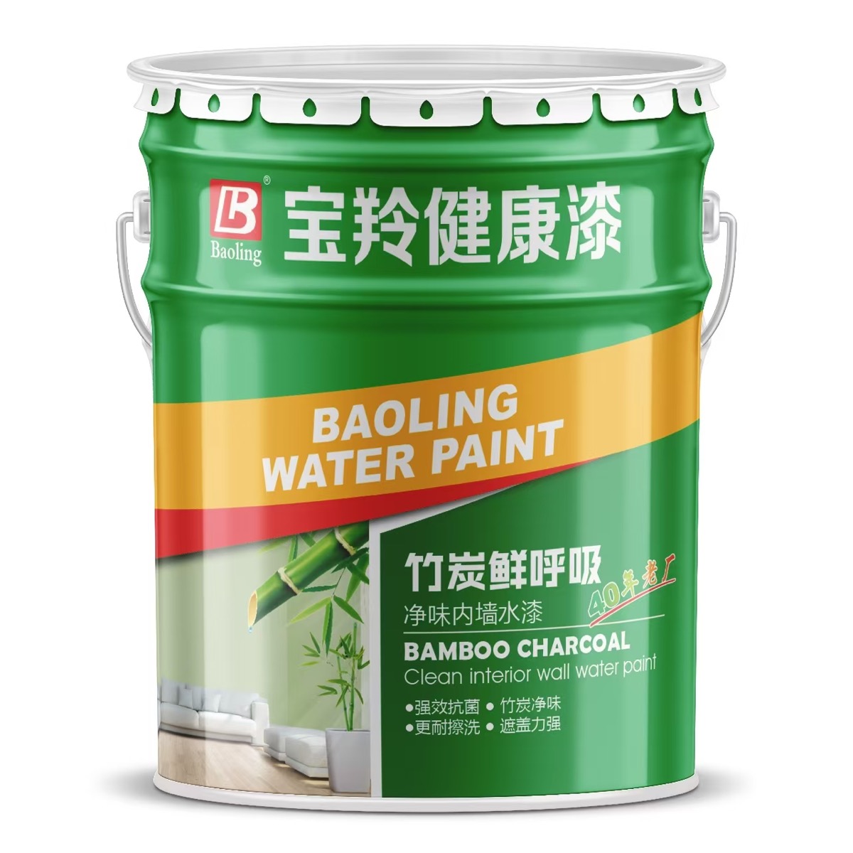 竹炭鲜呼吸净味内墙水漆